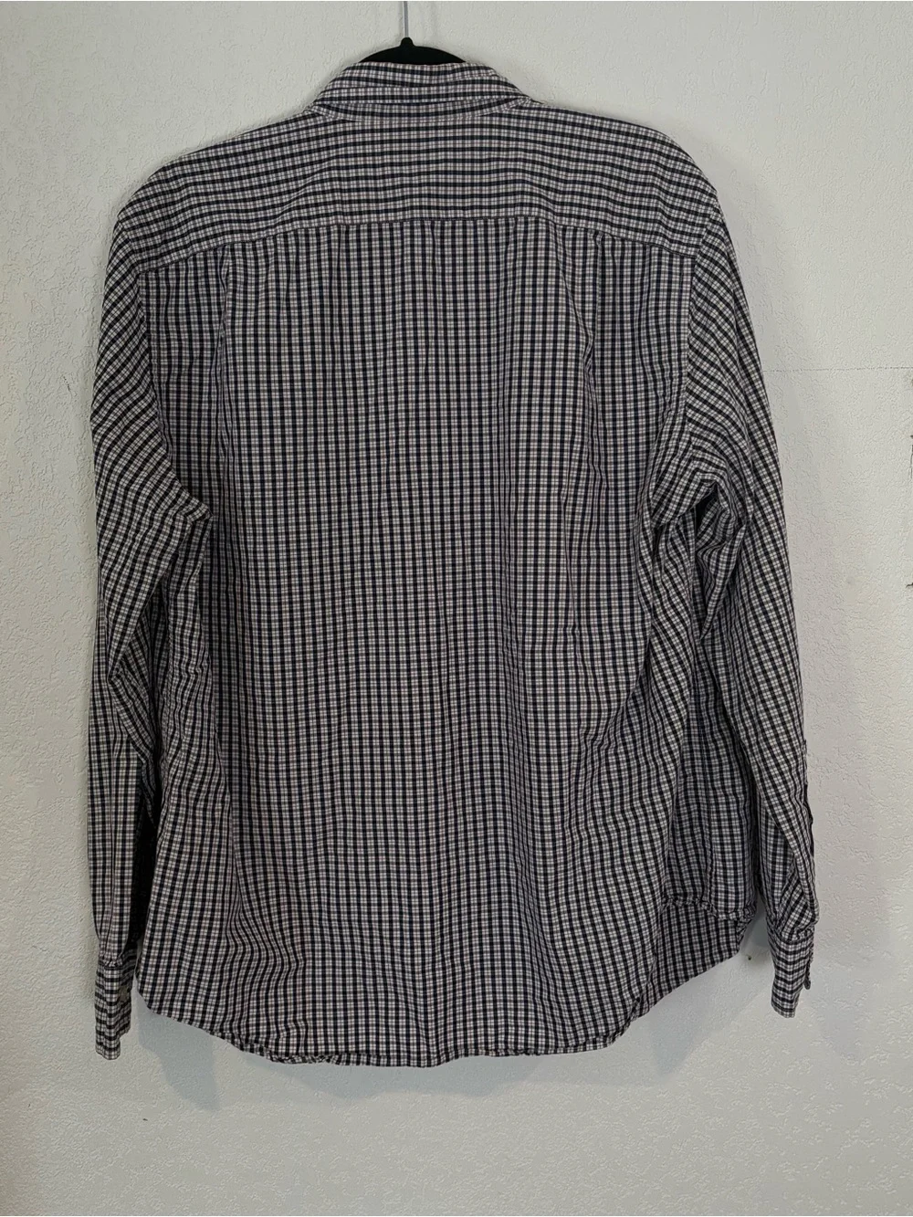 Vintage 90s JCrew Black & White Plaid Button-Up Shirt Jacket
